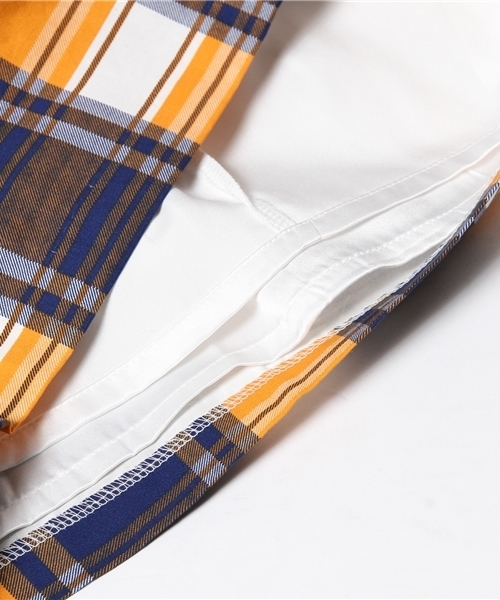 FREE'S SHOP（フリーズショップ）の「チェックスカート（スカート・レディース・ブルー/オレンジ・SMALL/MEDIUM）」の11枚目の写真