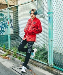 HYSTERIC GLAMOUR | エアフォース  LOGO SCRATCH MA-1ジャケット(ミリタリージャケット)