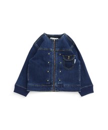 MAKE YOUR DAY | ノーカラーＧジャン(デニムジャケット)