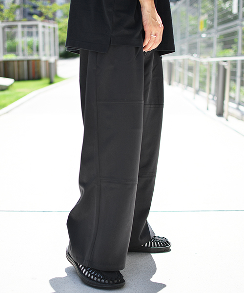 kutir（クティール）の「1タック切り替えワイドパンツ（その他パンツ・メンズ・ブラック/ベージュ/ボルドー・SMALL/MEDIUM/LARGE）」の8枚目の写真