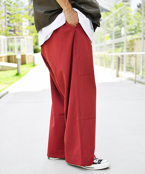 kutir（クティール）の「1タック切り替えワイドパンツ（その他パンツ・メンズ・ブラック/ベージュ/ボルドー・SMALL/MEDIUM/LARGE）」の22枚目の写真