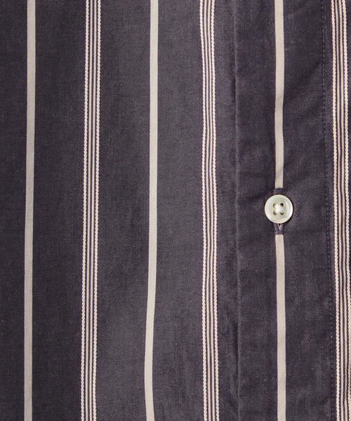 BRACTMENT（ブラクトメント）の「『BRACTMENT（ブラクトメント)』 ストライプ ルーズバンド シャツ（シャツ/ブラウス・メンズ・ホワイト/ベージュ/モカ・38/40/36）」の6枚目の写真