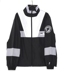 【FILA/フィラ】バックプリント スタンドジャケット/ナイロンジャケット/ビッグシルエット/切替