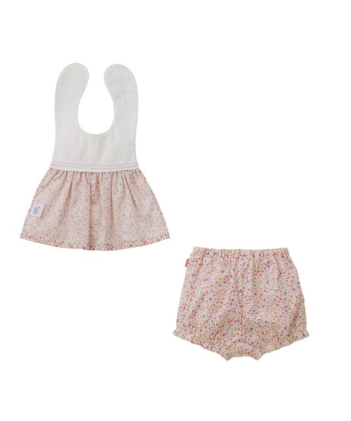 MIKI HOUSE（ミキハウス）の「スタイ・ブルマセット（ベビーギフト・キッズ・ピンク・フリー(70-90cm)）」の2枚目の写真