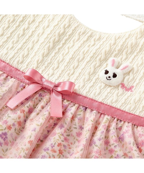 MIKI HOUSE（ミキハウス）の「スタイ・ブルマセット（ベビーギフト・キッズ・ピンク・フリー(70-90cm)）」の3枚目の写真