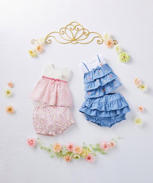 MIKI HOUSE（ミキハウス）の「スタイ・ブルマセット（ベビーギフト・キッズ・ピンク・フリー(70-90cm)）」の6枚目の写真