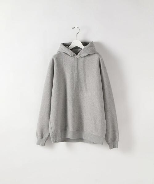 【最終値下げ】Steven Alan☆パーカー　ハーフジップ☆M☆ライトグレー 最終値下げ】Steven Alan☆パーカー ハーフジップ☆M☆ライト