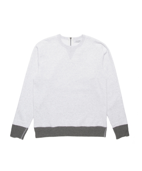 ID DAILYWEAR（アイディーデイリーウェア）の「◎ID DAILYWEAR / 別注 クルーネック スウェット（スウェット・メンズ・ホワイト/チャコールグレー・SMALL/LARGE/MEDIUM/X-LARGE）」の20枚目の写真