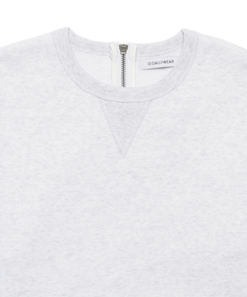 ID DAILYWEAR（アイディーデイリーウェア）の「◎ID DAILYWEAR / 別注 クルーネック スウェット（スウェット・メンズ・ホワイト/チャコールグレー・SMALL/LARGE/MEDIUM/X-LARGE）」の15枚目の写真