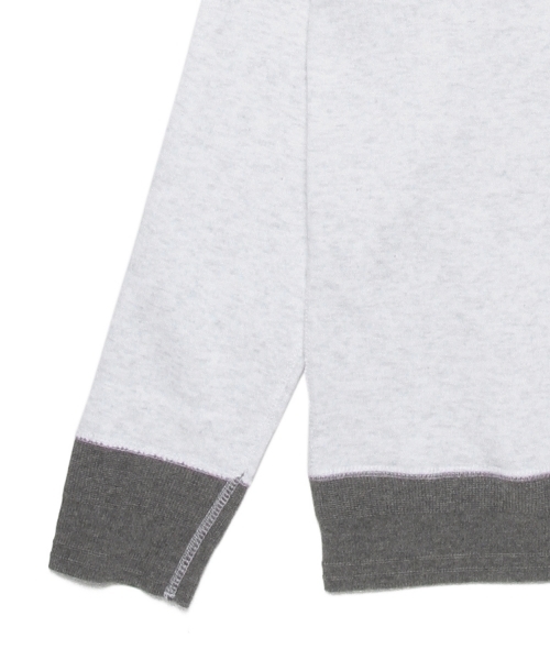 ID DAILYWEAR（アイディーデイリーウェア）の「◎ID DAILYWEAR / 別注 クルーネック スウェット（スウェット・メンズ・ホワイト/チャコールグレー・SMALL/LARGE/MEDIUM/X-LARGE）」の16枚目の写真