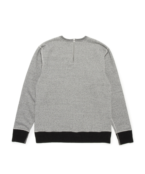 ID DAILYWEAR（アイディーデイリーウェア）の「◎ID DAILYWEAR / 別注 クルーネック スウェット（スウェット・メンズ・ホワイト/チャコールグレー・SMALL/LARGE/MEDIUM/X-LARGE）」の13枚目の写真