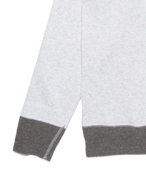 ID DAILYWEAR（アイディーデイリーウェア）の「◎ID DAILYWEAR / 別注 クルーネック スウェット（スウェット・メンズ・ホワイト/チャコールグレー・SMALL/LARGE/MEDIUM/X-LARGE）」の5枚目の写真