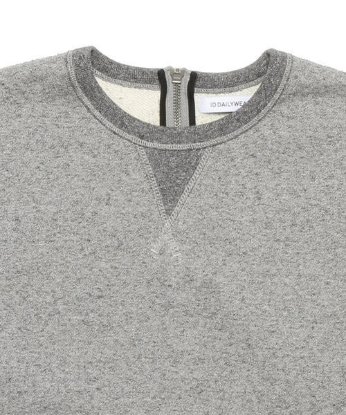 ID DAILYWEAR（アイディーデイリーウェア）の「◎ID DAILYWEAR / 別注 クルーネック スウェット（スウェット・メンズ・ホワイト/チャコールグレー・SMALL/LARGE/MEDIUM/X-LARGE）」の21枚目の写真