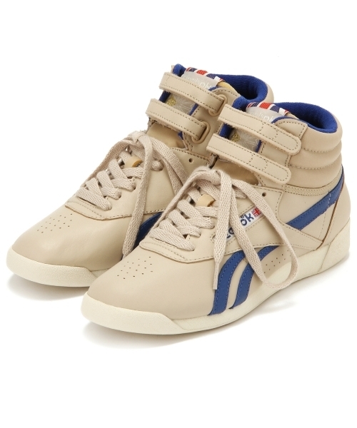 Reebok（リーボック）の「BYBC REEBOK FREE STYLE HI ヴィンテージ ◆（スニーカー・レディース・ネイビー/オフホワイト・24cm/23cm/23.5cm/24.5cm/25cm）」の2枚目の写真