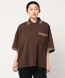 【Bl】梨地BIGポロシャツ