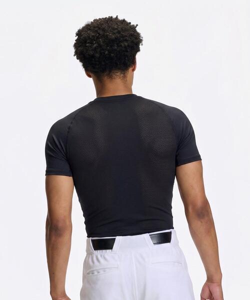 UNDER ARMOUR(アンダーアーマー)の「UAヒートギアアーマー コンプレッション ショートスリーブ クルーネック シャツ(ベースボール/メンズ)(Tシャツ/カットソー・メンズ・ホワイト/ブラック/ブルー/ネイビー/レッド・SM/LG/3XL/MD/XXL/XL)」の6枚目の写真