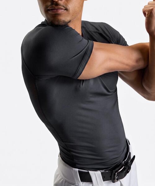 UNDER ARMOUR(アンダーアーマー)の「UAヒートギアアーマー コンプレッション ショートスリーブ クルーネック シャツ(ベースボール/メンズ)(Tシャツ/カットソー・メンズ・ホワイト/ブラック/ブルー/ネイビー/レッド・SM/LG/3XL/MD/XXL/XL)」の10枚目の写真