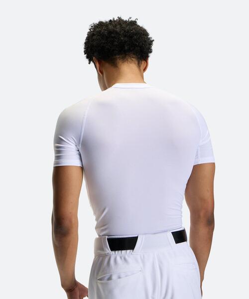 UNDER ARMOUR(アンダーアーマー)の「UAヒートギアアーマー コンプレッション ショートスリーブ クルーネック シャツ(ベースボール/メンズ)(Tシャツ/カットソー・メンズ・ホワイト/ブラック/ブルー/ネイビー/レッド・SM/LG/3XL/MD/XXL/XL)」の11枚目の写真