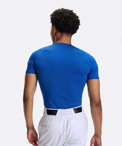 UNDER ARMOUR(アンダーアーマー)の「UAヒートギアアーマー コンプレッション ショートスリーブ クルーネック シャツ(ベースボール/メンズ)(Tシャツ/カットソー・メンズ・ホワイト/ブラック/ブルー/ネイビー/レッド・SM/LG/3XL/MD/XXL/XL)」の16枚目の写真