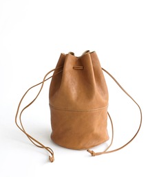 アーツアンドクラフツ / VEGETABLE HORSE LEATHER べジタブルホースレザー / DRAW STRINGS POUCH M ドローストリングポーチM