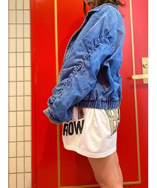 one way（ワンウェイ）の「ボリューム袖デニムJK（デニムジャケット・レディース・ライトブルー/ダークブルー・FREE）」の4枚目の写真