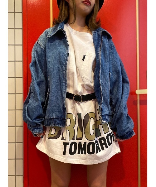 one way（ワンウェイ）の「ボリューム袖デニムJK（デニムジャケット・レディース・ライトブルー/ダークブルー・FREE）」の11枚目の写真