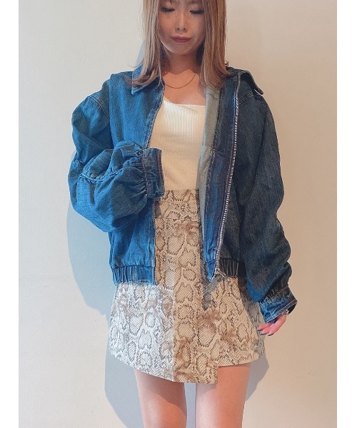 one way（ワンウェイ）の「ボリューム袖デニムJK（デニムジャケット・レディース・ライトブルー/ダークブルー・FREE）」の20枚目の写真