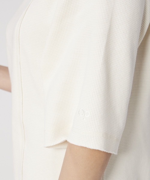 Ocean Pacific（オーシャンパシフィック）の「【OP/オーピー】レディーススリットワンピース / ワッフル 半袖 スリット ロングワンピース（ワンピース・レディース・ベージュ/ネイビー/ピンク/アイボリー・MEDIUM/LARGE）」の7枚目の写真