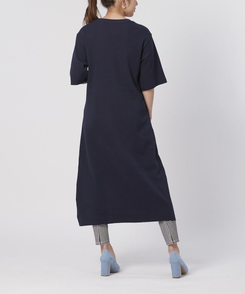 Ocean Pacific（オーシャンパシフィック）の「【OP/オーピー】レディーススリットワンピース / ワッフル 半袖 スリット ロングワンピース（ワンピース・レディース・ベージュ/ネイビー/ピンク/アイボリー・MEDIUM/LARGE）」の11枚目の写真