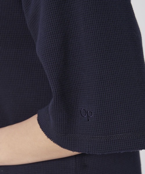 Ocean Pacific（オーシャンパシフィック）の「【OP/オーピー】レディーススリットワンピース / ワッフル 半袖 スリット ロングワンピース（ワンピース・レディース・ベージュ/ネイビー/ピンク/アイボリー・MEDIUM/LARGE）」の12枚目の写真