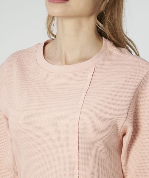 Ocean Pacific（オーシャンパシフィック）の「【OP/オーピー】レディーススリットワンピース / ワッフル 半袖 スリット ロングワンピース（ワンピース・レディース・ベージュ/ネイビー/ピンク/アイボリー・MEDIUM/LARGE）」の15枚目の写真