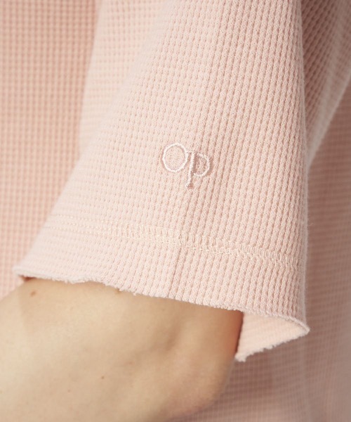 Ocean Pacific（オーシャンパシフィック）の「【OP/オーピー】レディーススリットワンピース / ワッフル 半袖 スリット ロングワンピース（ワンピース・レディース・ベージュ/ネイビー/ピンク/アイボリー・MEDIUM/LARGE）」の16枚目の写真