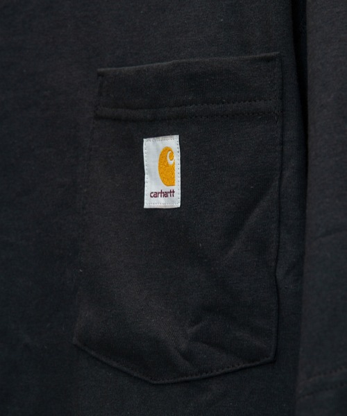 Carhartt（カーハート）の「Carhartt/カーハート ポケット付きロゴ半袖Tシャツ（Tシャツ/カットソー・メンズ・ブラック/タン/ホワイト/ワインレッド/グリーン/ブラウン/ネイビー・M/L/S/XL）」の19枚目の写真
