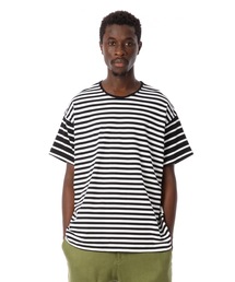 Sandinista | 3-Pitch Damaged Border Tee / ボーダーTシャツ(Tシャツ/カットソー)