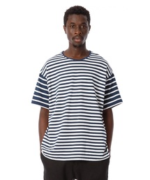 Sandinista | 3-Pitch Damaged Border Tee / ボーダーTシャツ(Tシャツ/カットソー)