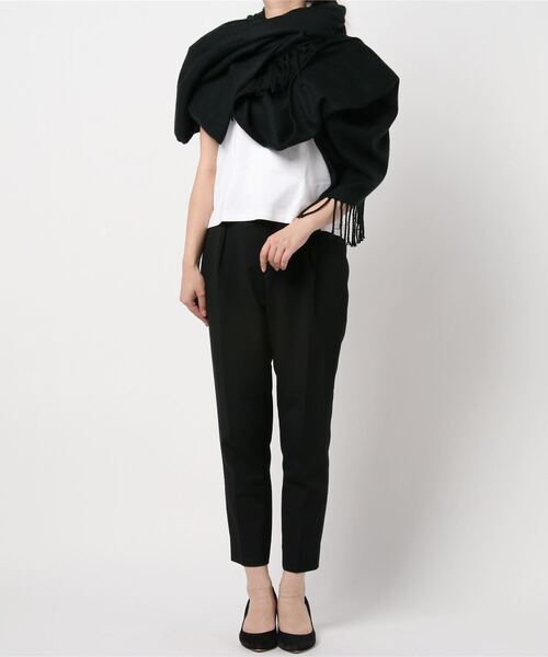 coca（coca）（コカ）の「マルチウェイ無地・柄選べるストールポンチョ（ストール/ショール・レディース・ダークベージュ/ブラック/B/A・ONE SIZE）」の7枚目の写真