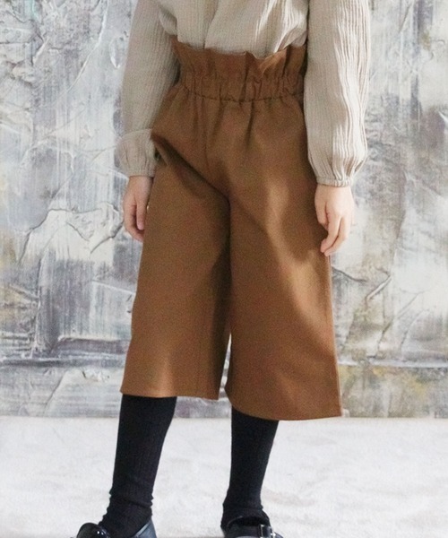 Bee des Bee（ビーデスビー）の「ワイドパンツ（その他パンツ・キッズ・グリーン/ブラック/ピンクベージュ/チャコール/キャメル/ベージュ・100cm/120cm/150cm/110cm/130cm/140cm）」の6枚目の写真