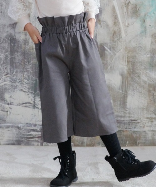 Bee des Bee（ビーデスビー）の「ワイドパンツ（その他パンツ・キッズ・グリーン/ブラック/ピンクベージュ/チャコール/キャメル/ベージュ・100cm/120cm/150cm/110cm/130cm/140cm）」の3枚目の写真