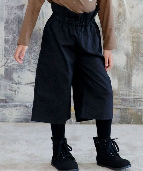 Bee des Bee（ビーデスビー）の「ワイドパンツ（その他パンツ・キッズ・グリーン/ブラック/ピンクベージュ/チャコール/キャメル/ベージュ・100cm/120cm/150cm/110cm/130cm/140cm）」の2枚目の写真