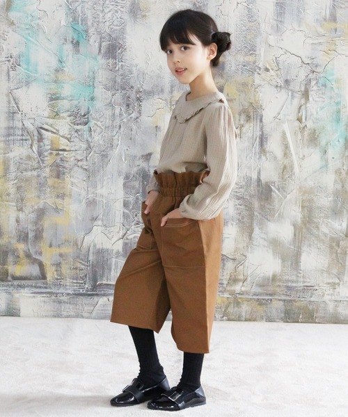 Bee des Bee（ビーデスビー）の「ワイドパンツ（その他パンツ・キッズ・グリーン/ブラック/ピンクベージュ/チャコール/キャメル/ベージュ・100cm/120cm/150cm/110cm/130cm/140cm）」の16枚目の写真