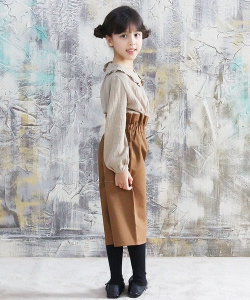 Bee des Bee（ビーデスビー）の「ワイドパンツ（その他パンツ・キッズ・グリーン/ブラック/ピンクベージュ/チャコール/キャメル/ベージュ・100cm/120cm/150cm/110cm/130cm/140cm）」の14枚目の写真