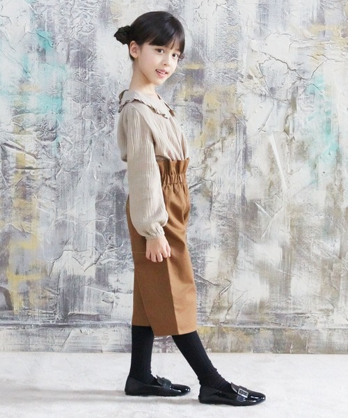 Bee des Bee（ビーデスビー）の「ワイドパンツ（その他パンツ・キッズ・グリーン/ブラック/ピンクベージュ/チャコール/キャメル/ベージュ・100cm/120cm/150cm/110cm/130cm/140cm）」の13枚目の写真