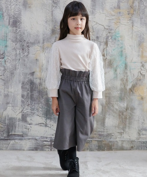 Bee des Bee（ビーデスビー）の「ワイドパンツ（その他パンツ・キッズ・グリーン/ブラック/ピンクベージュ/チャコール/キャメル/ベージュ・100cm/120cm/150cm/110cm/130cm/140cm）」の21枚目の写真