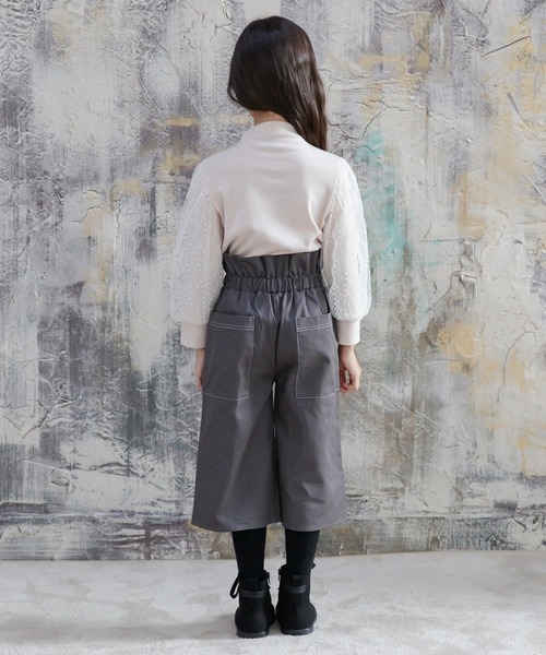 Bee des Bee（ビーデスビー）の「ワイドパンツ（その他パンツ・キッズ・グリーン/ブラック/ピンクベージュ/チャコール/キャメル/ベージュ・100cm/120cm/150cm/110cm/130cm/140cm）」の18枚目の写真