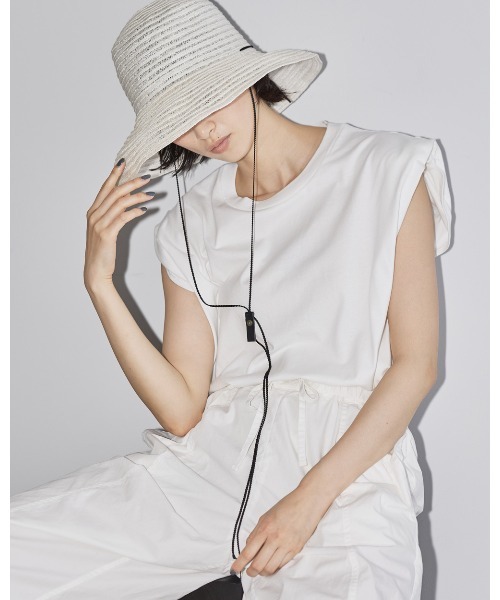 TODAYFUL（トゥデイフル）の「Puff Shoulder Tank top（タンクトップ・レディース・ホワイト/ブラック・FREE）」の10枚目の写真