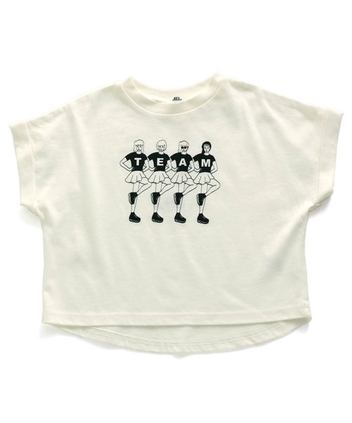 BREEZE（ブリーズ）の「ビッグシルエットプリントTシャツ（Tシャツ/カットソー・キッズ・イエロー/オフホワイト・100/140/130/80/110/90/120）」の2枚目の写真