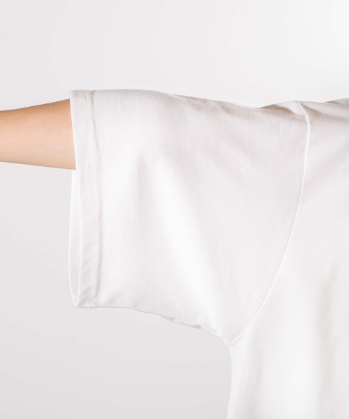 WEGO(ウィゴー)の「WEGO/フロッキーロゴTシャツ(Tシャツ/カットソー・レディース・ホワイト/ブラウン・FREE)」の21枚目の写真