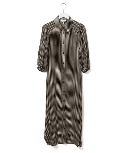 ADAM ET ROPE'（アダムエロペ）の「【GANNI】Printed Crepe Onepiece