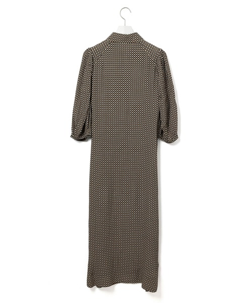ADAM ET ROPE'(アダムエロペ)の「【GANNI】Printed Crepe Onepiece(ワンピース・レディース・ブラック系その他・1)」の5枚目の写真