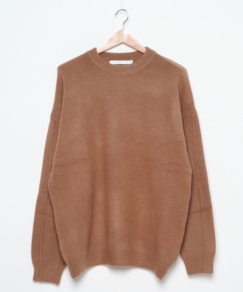 rehacer（レアセル）の「rehacer : Drop Shoulder Loose Knit / ドロップショルダー  ルーズニット（ニット/セーター・メンズ・ブラック/パープル/ベージュ/ブラウン・MEDIUM/LARGE/X-LARGE）」の3枚目の写真